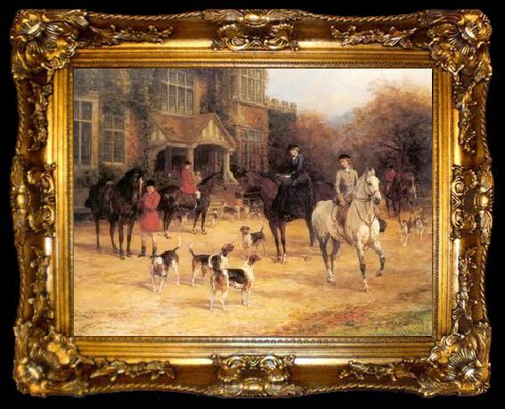 framed  unknow artist Classical hunting fox, Equestrian and Beautiful Horses, 020., ta009-2